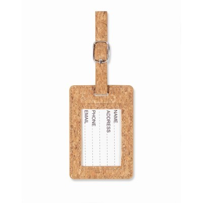 Etiqueta de corcho para equipaje personalizado